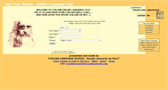 Desktop Screenshot of italian-language-test.scuolaleonardo.com
